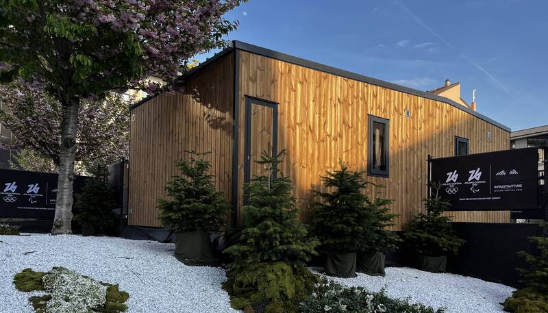 Le casette del Villaggio Olimpico presentate a Milano