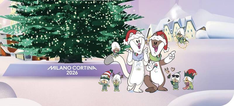 Arrivano a Cortina le simpatiche Mascotte di Milano Cortina 2026